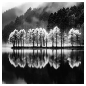 Black Nature #18 \White Reflections\