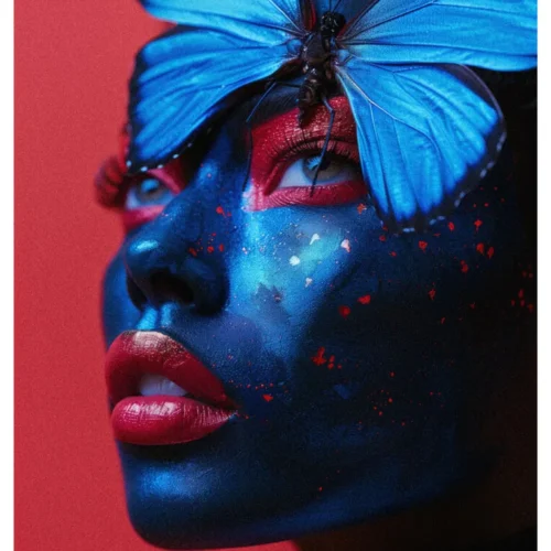 Black Flawles No.02 - Blue butterfly