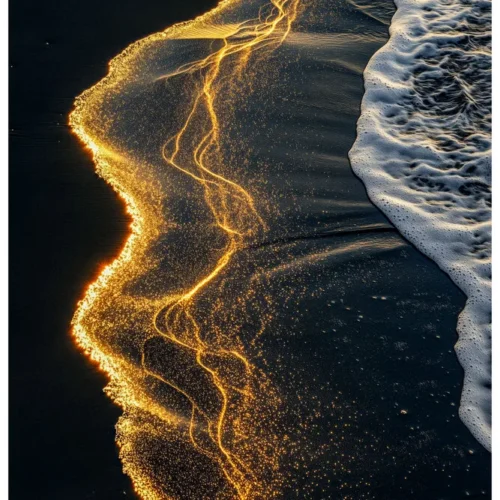 Black Nature No.80 - Golden Sand