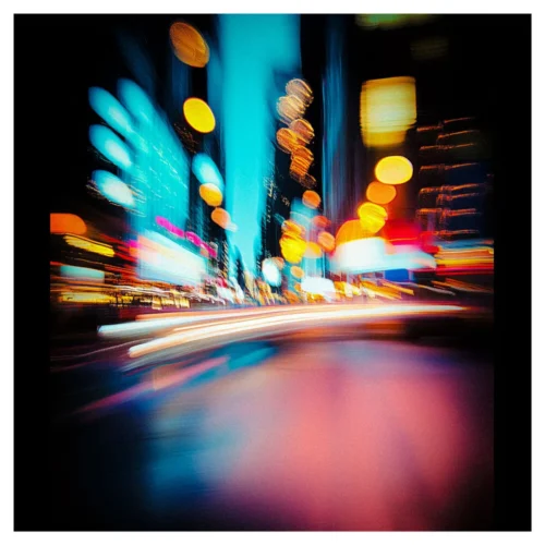 Night Lights No.06 - Luminous Metropolis Veil