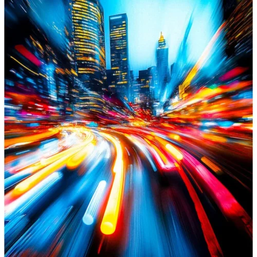 Night Lights No.10 - Urban Metropolis Pulse