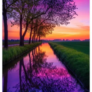 Vibrant Colors No.01 - "Canal Twilight Sunset