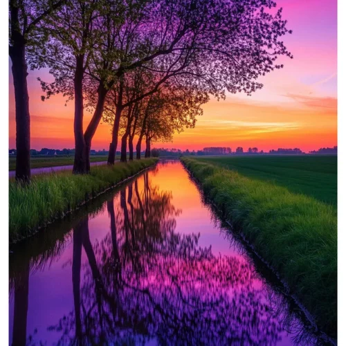 Vibrant Colors No.01 - "Canal Twilight Sunset