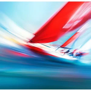 Vibrant Colors No.14 - Crimson Sails Voyage