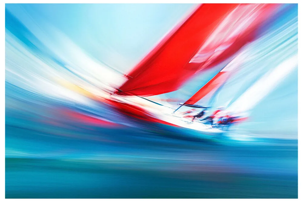Vibrant Colors No.14 - Crimson Sails Voyage