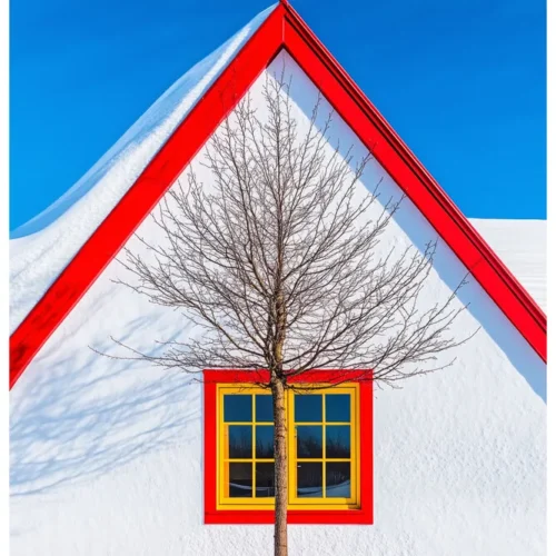 Weird Colors No.14 - Winter's Veil Over the Home