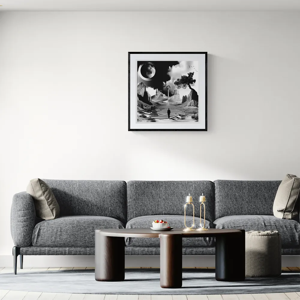 View in Interior MOCKUP — 60 × 60 cm