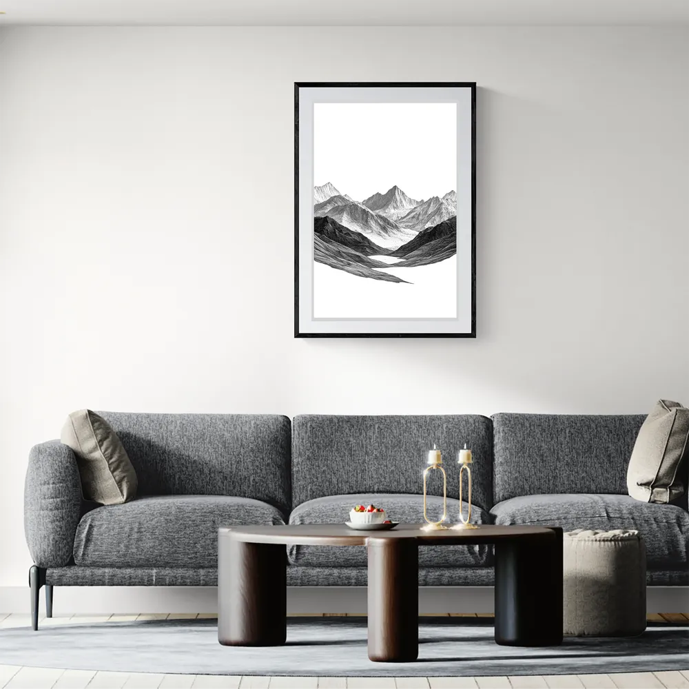 View in Interior MOCKUP — 60 × 90 cm