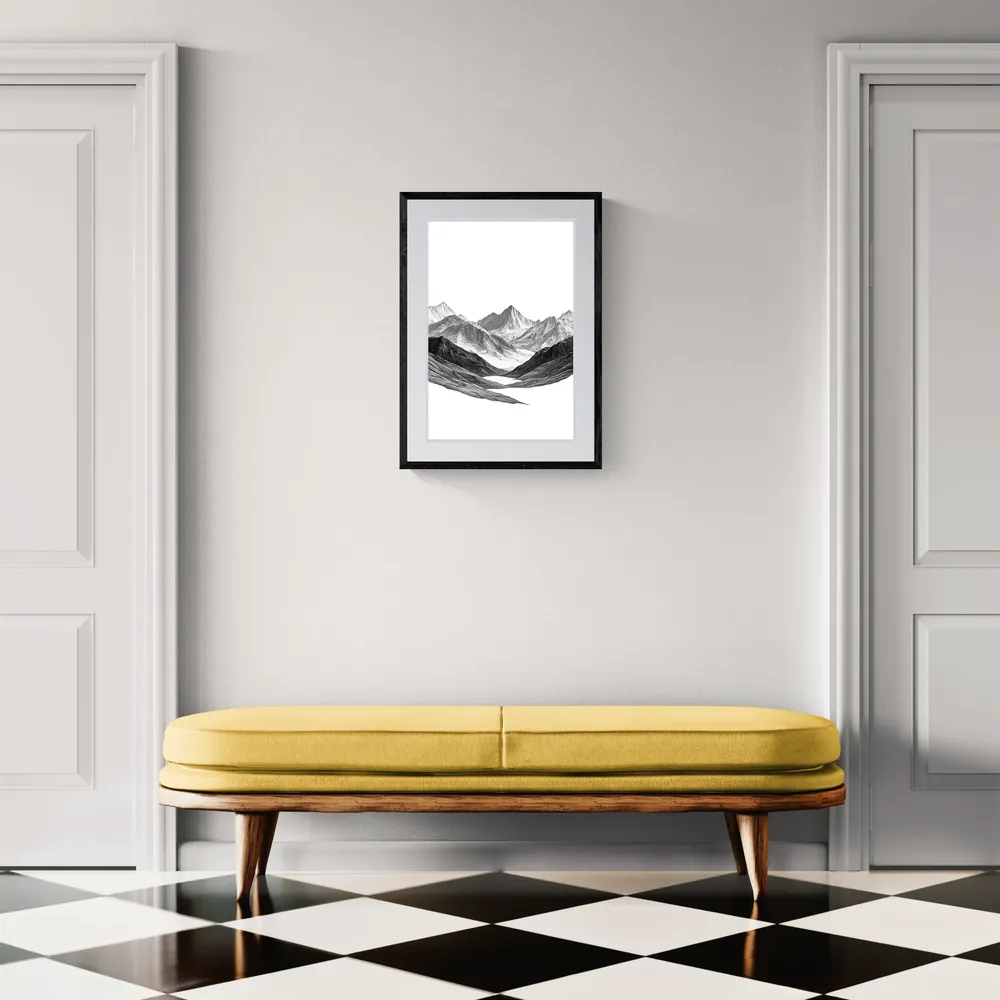 View in Interior MOCKUP — 40 × 60 cm