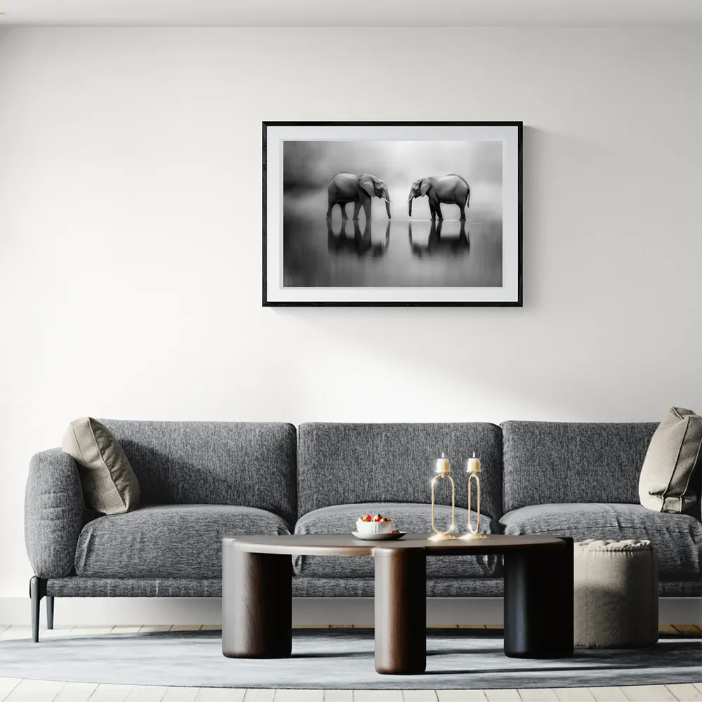 View in Interior MOCKUP — 90 × 60 cm