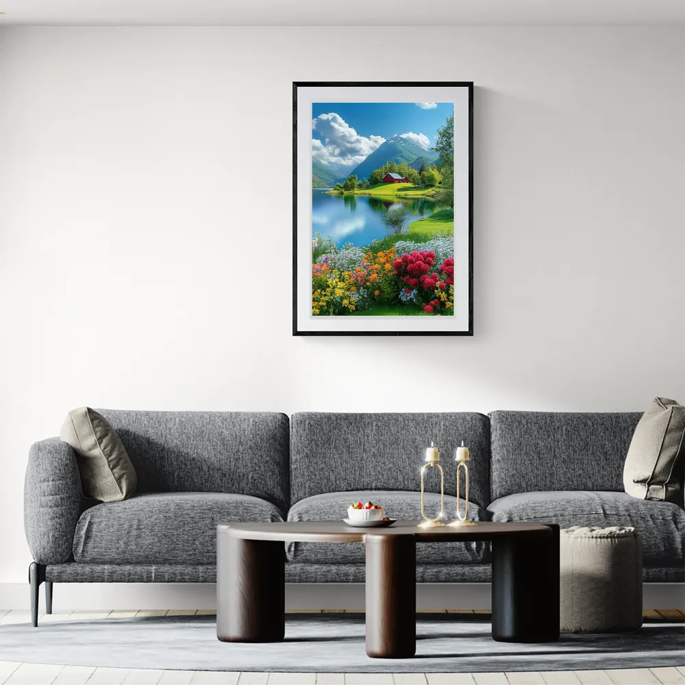 View in Interior MOCKUP — 60 × 90 cm