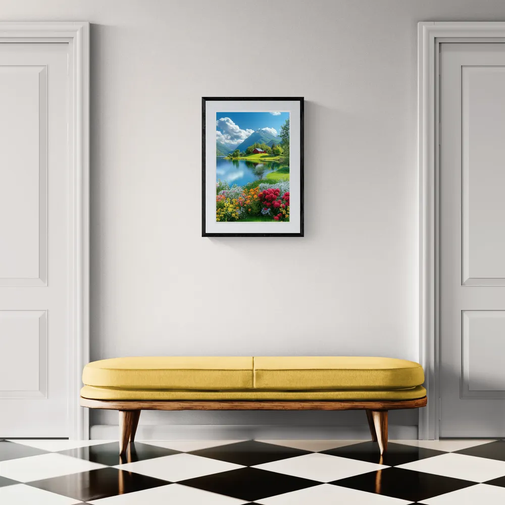 View in Interior MOCKUP — 40 × 60 cm